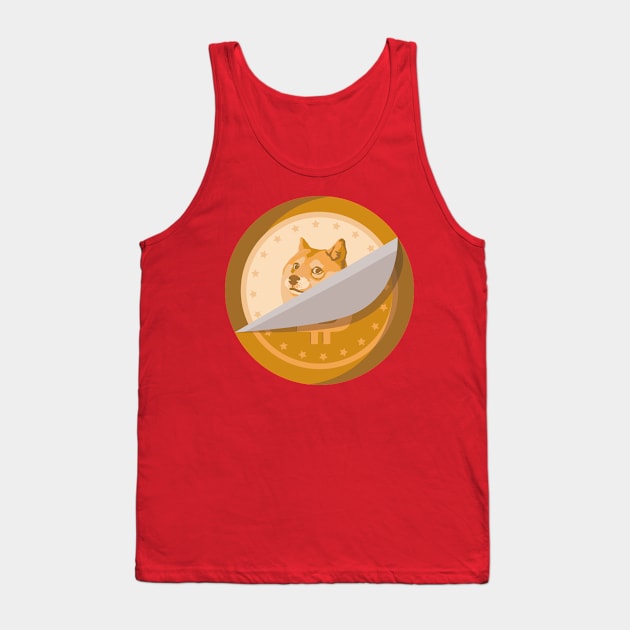 Dogecoin the New Bitcoin Crypto Design Tank Top by Popculture Tee Collection